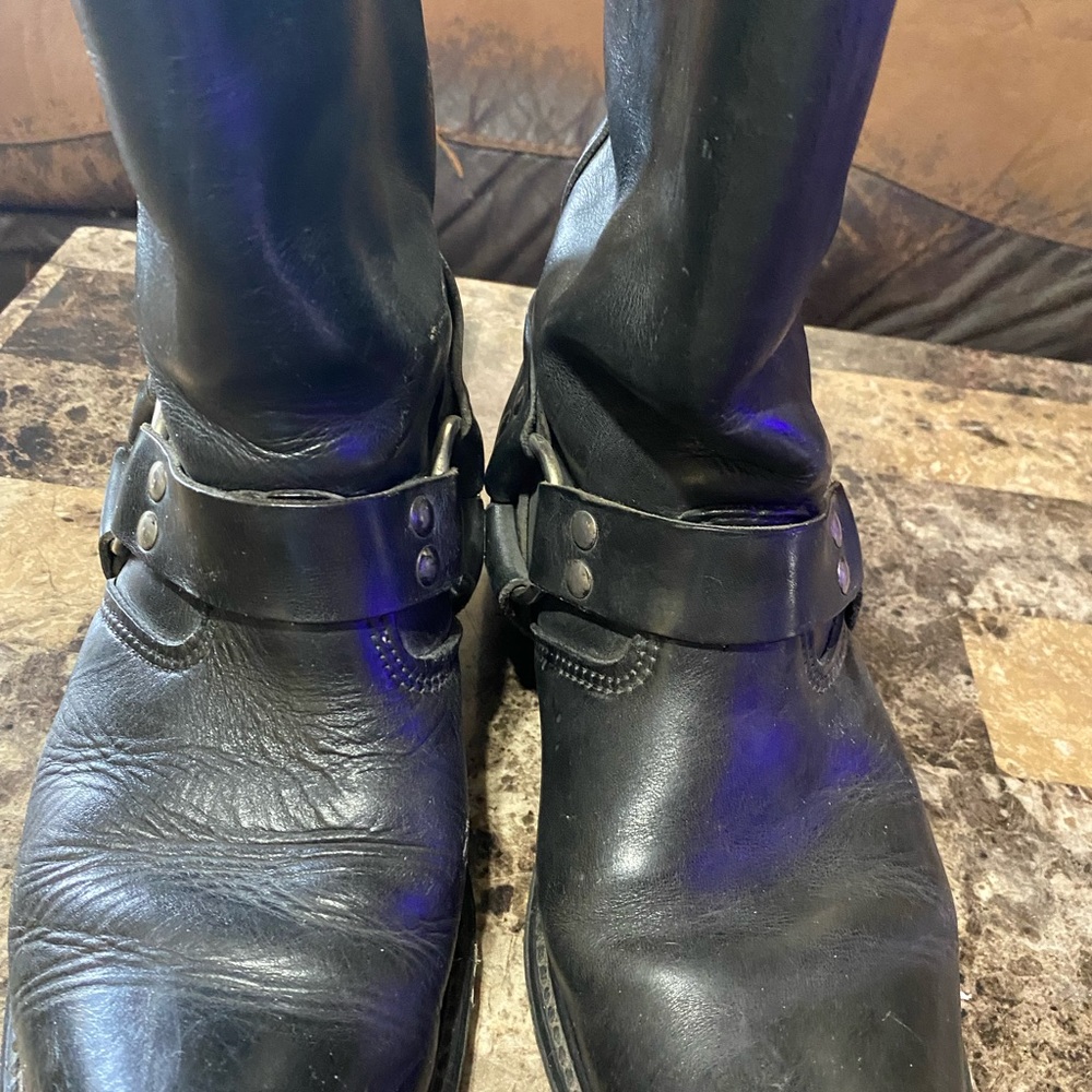 Carolina boots Harley Davidson emblems black oil resistant Mens 9 / Woman’s 11 - Picture 6 of 12